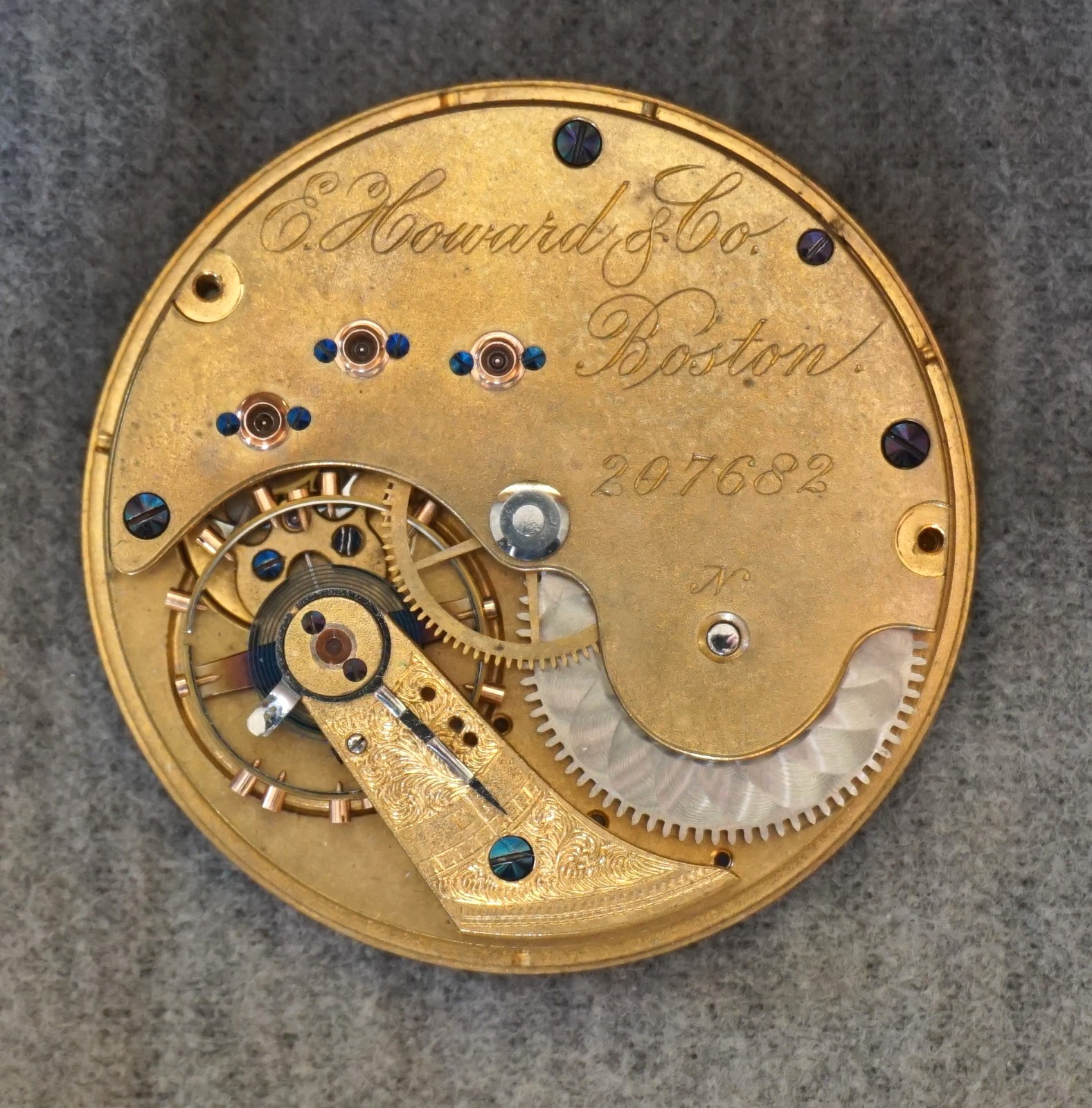 Edward Howard Series Vll N size Watch Movement Excellent Running Condition