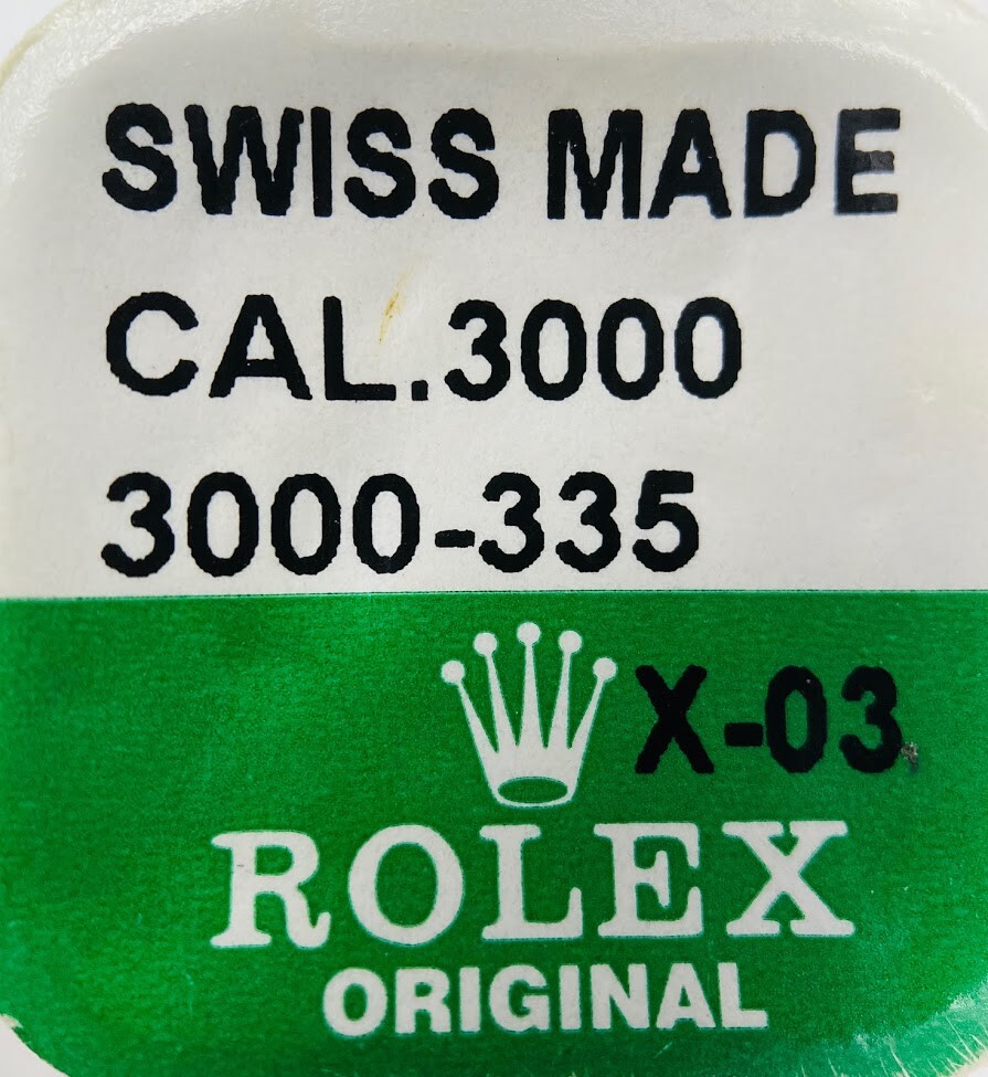 ROLEX FACTORY NEW SEALED MINUTE PINION WITH CANNON PINION 3000 335