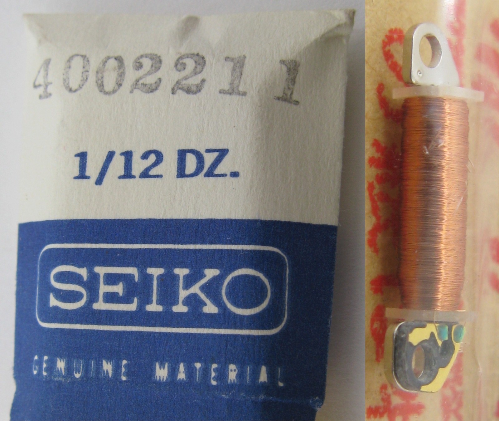 Seiko quartz Watch coil 4002 211 … sealed for one part in its blister