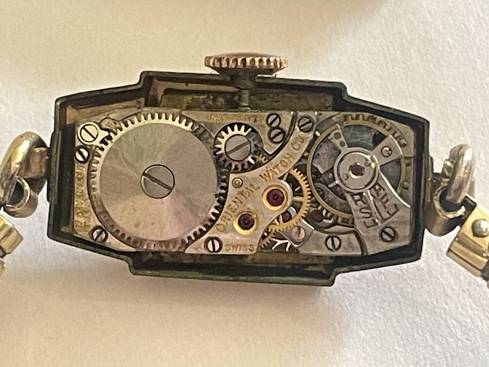Swiss Simmons Oriental Watch Co. Speidel Watch Runs 🌺🌺