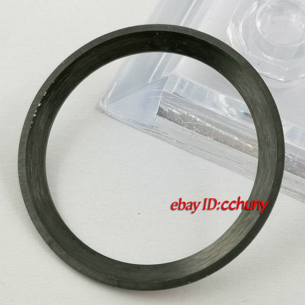Polished 38mm black ceramic bezel insert for 40mm mens watch