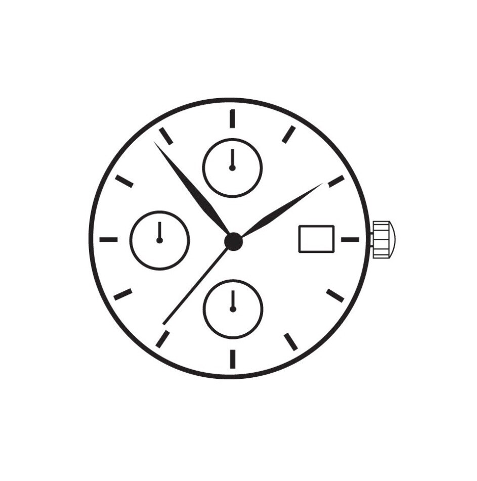Seiko Epson Hattori Quartz 7T62 Original Watch Replacement Movement New
