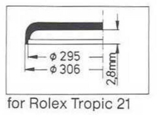 Plexiglass For Rolex 12 Oyster Perpetual 29.3mmmm No date window