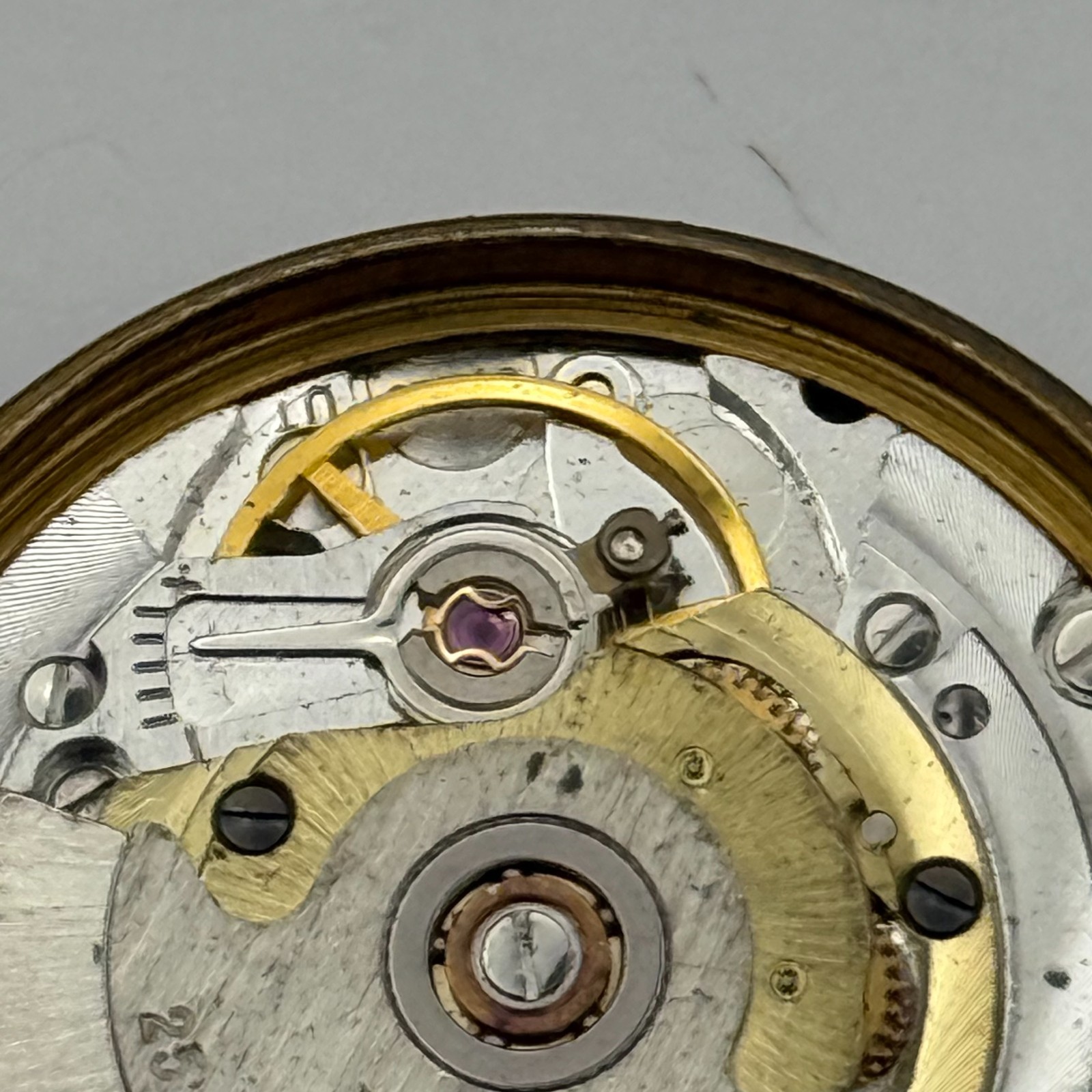 MSR S76/28 Watch Movement Garrard Date 21 Jewels Automatic Vintage Parts 30.5mm