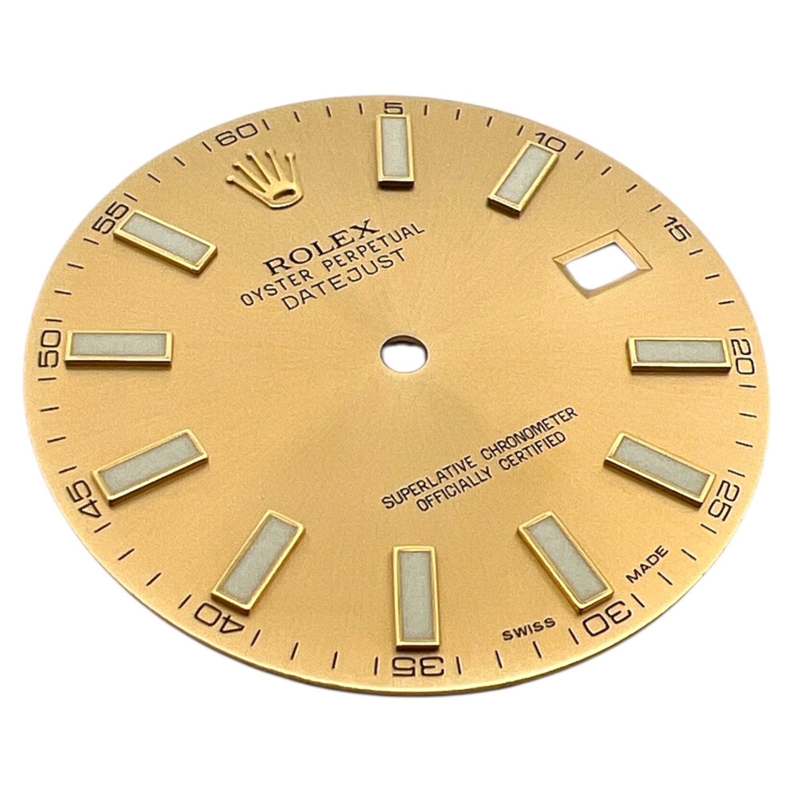 Genuine Rolex Oyster Perpetual Datejust 41mm Dial Champagne Gold 116333