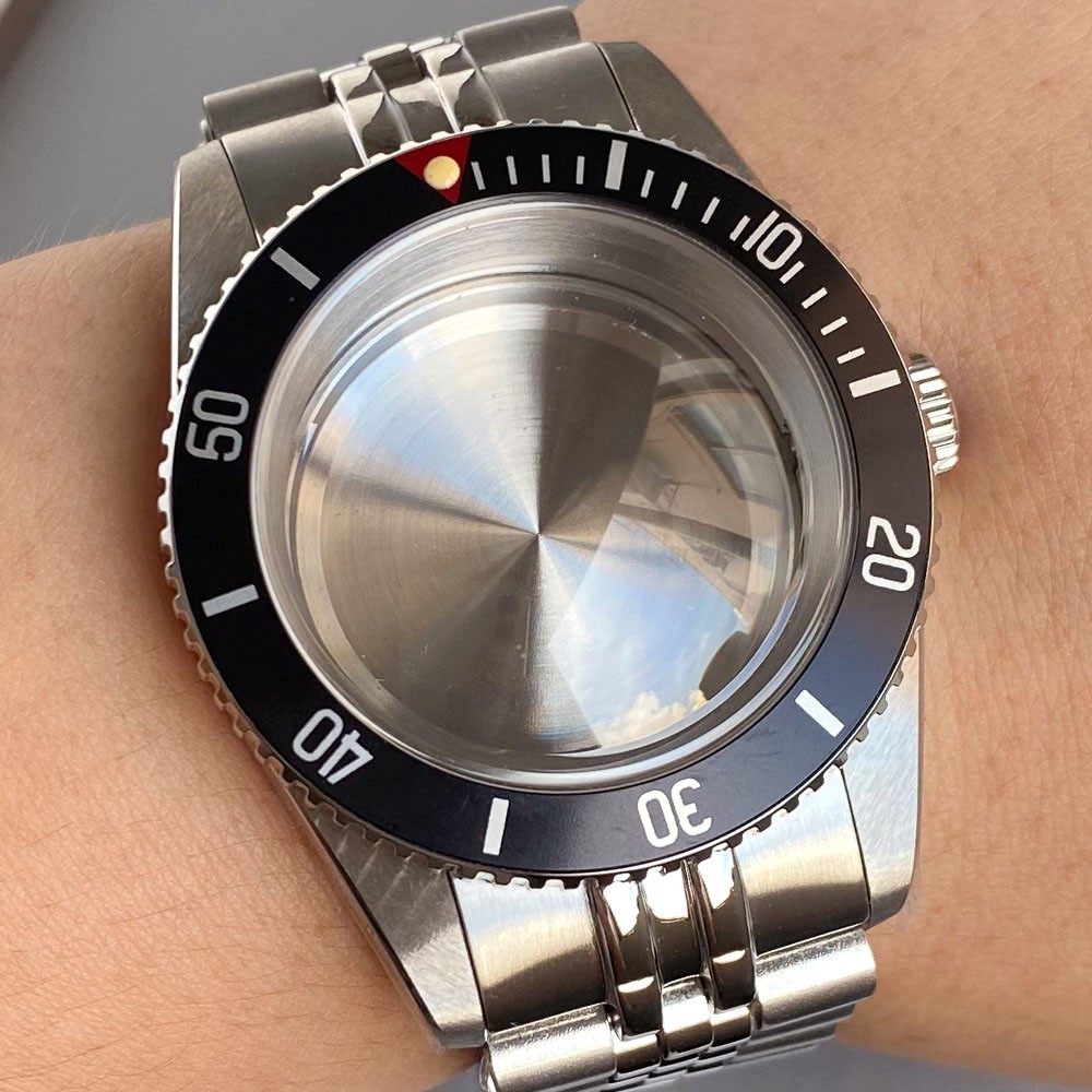 Watch Accessory 38mm 200M Waterproof Case Fit for SUB NH34 NH35 Domed Sapphire