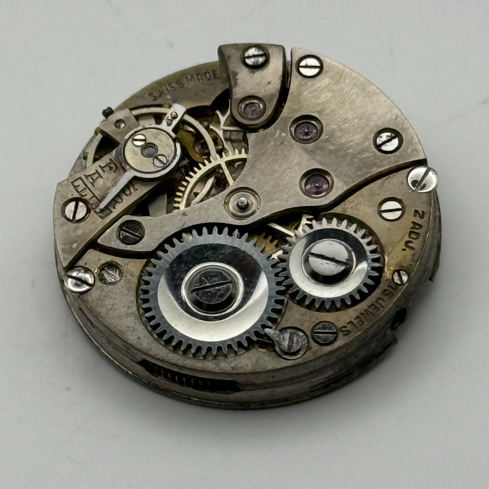 Buser Watch Movement B Good Balance Manual Wind Vintage Parts Repair 23.1mm