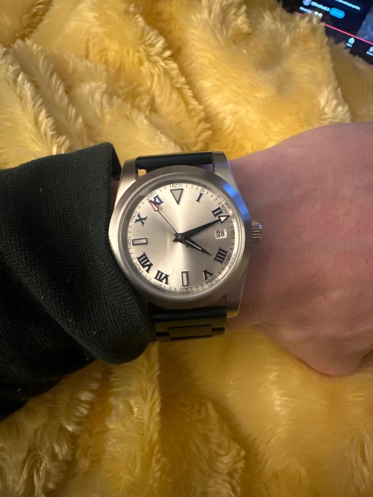 Watch Hands Silver Blue Green Luminous For ETA 2836 2824 DG2813 Miyta 8215 NH35