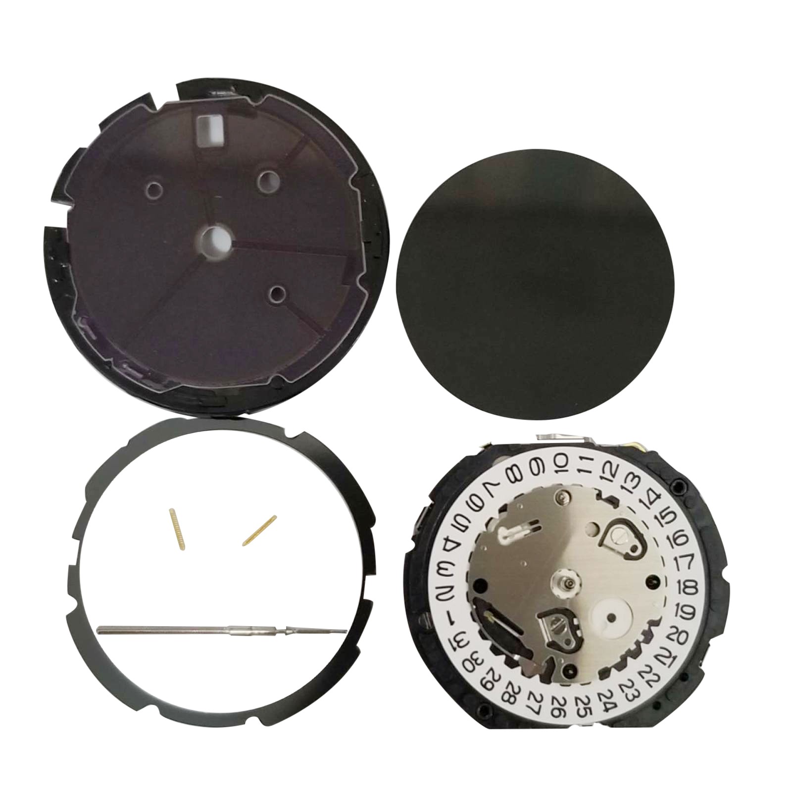 Date At 4:30 Quartz Watch Movement 3 Hands For Hattori /S. Epson VS75A/VS75B F