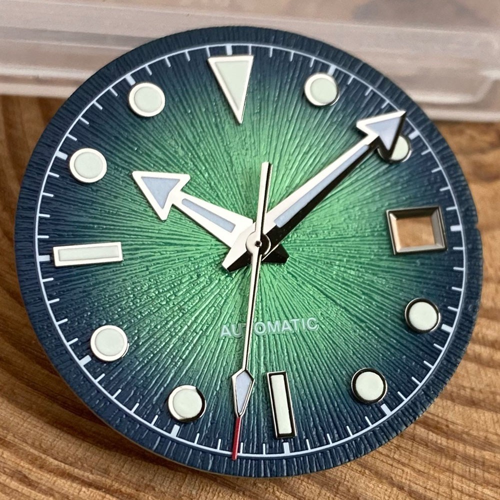29mm Fashion Textured Watch Dial Sunburst Fit Miyota8215 DG2813 PT5000 ETA2824