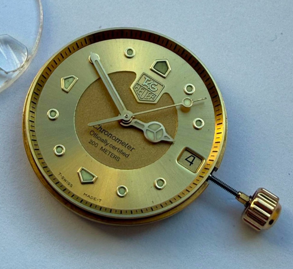 Genuine Tag Heuer ETA 2892-A2 Automatic 21 Jewels Movement + Dial + Hands Crown