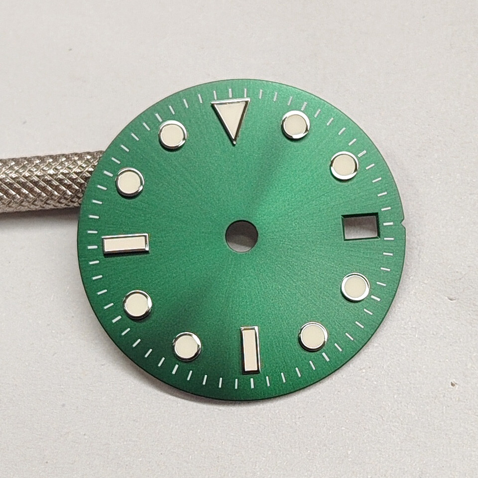 29MM Sunburst Dial No Logo GMT Dial Green Luminefor Japan NH34 Movement