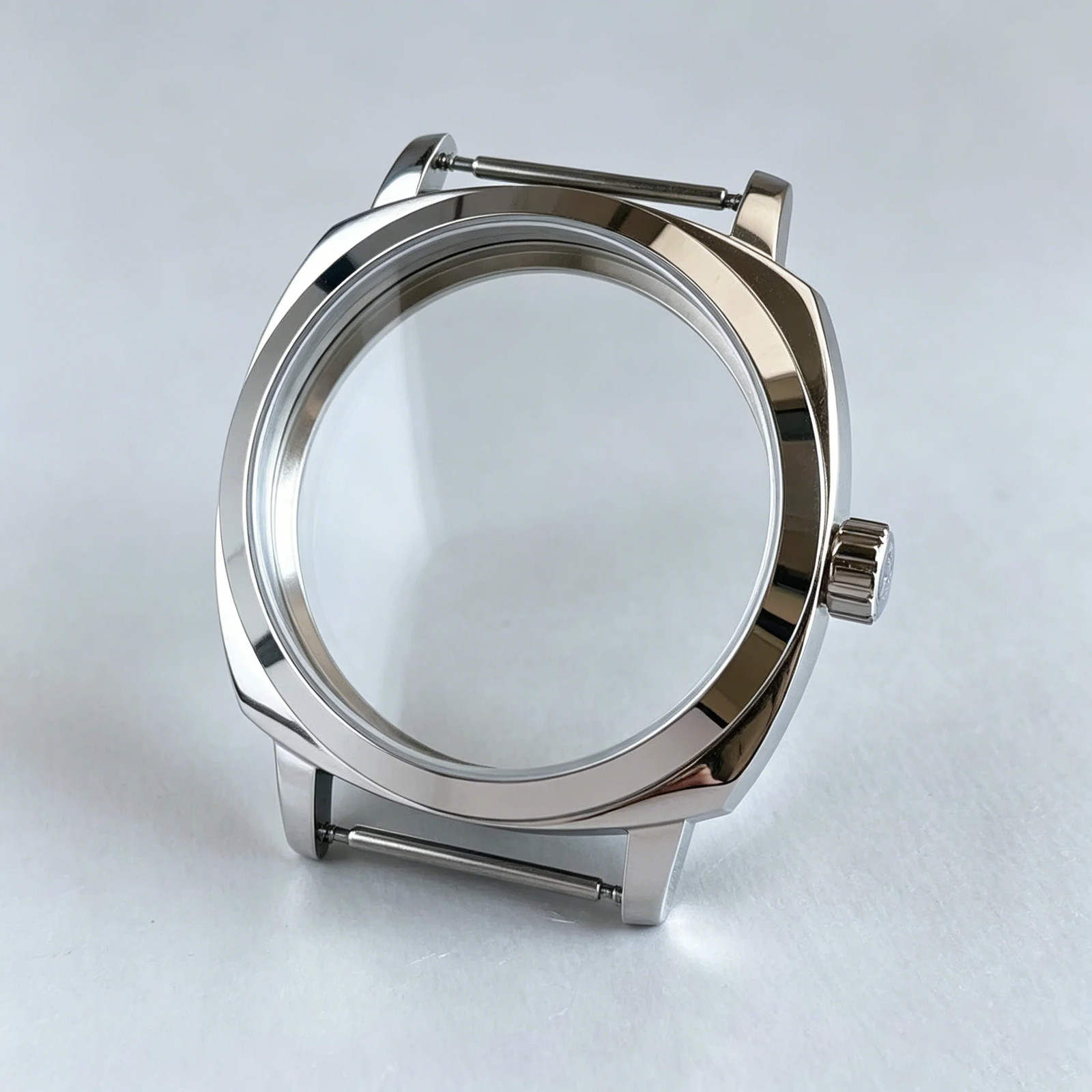 Tandorio New 42mm Stainless Steel Square 6497 Watch Case For ETA 6497 ST3600