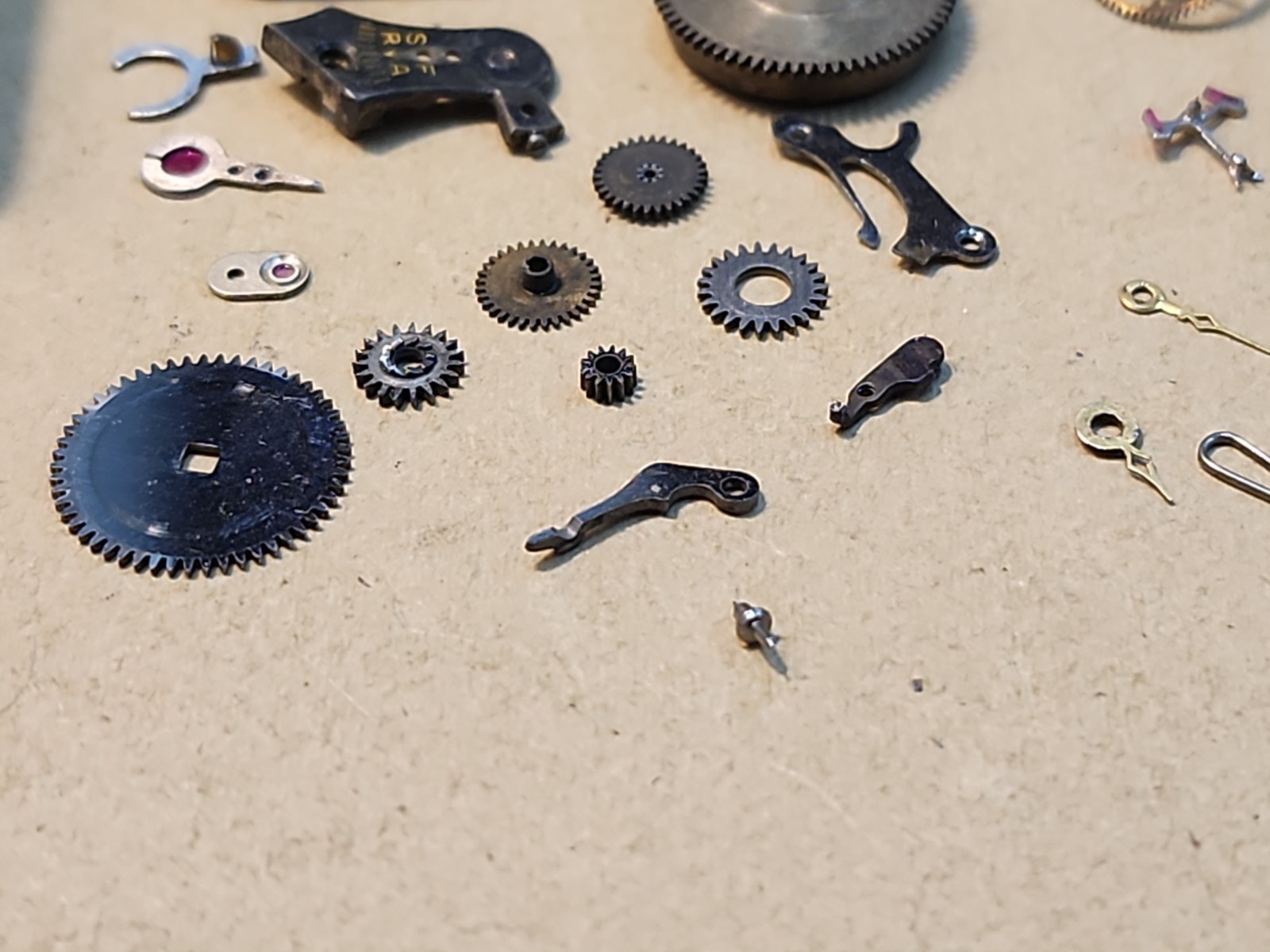 Vintage Tonneau Shape Warwick Swiss 15j 3 Adjustments Movement Parts
