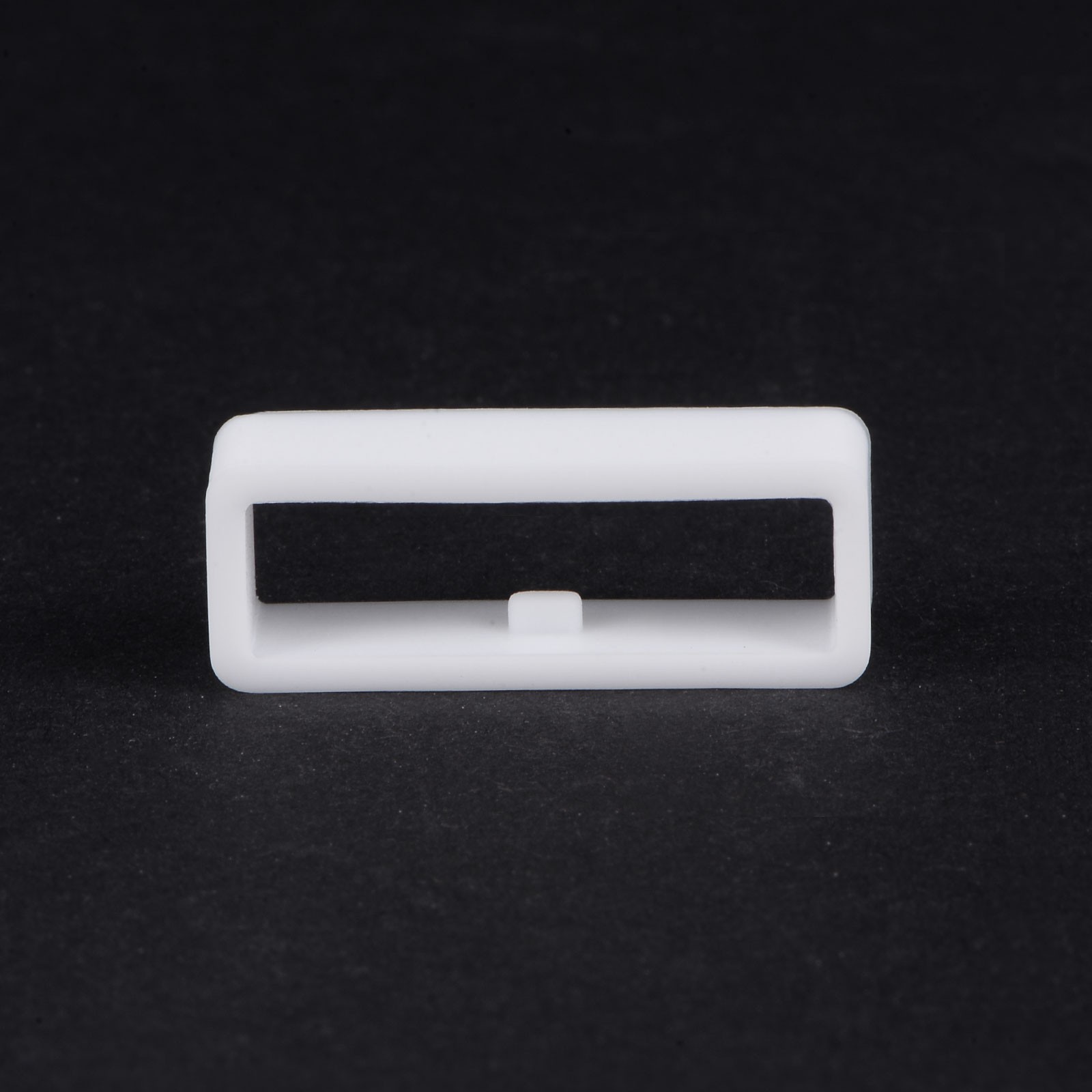 6pcs Watch Strap Loop Fastener Rings 24mm Rubber Watch Holder Keeper White