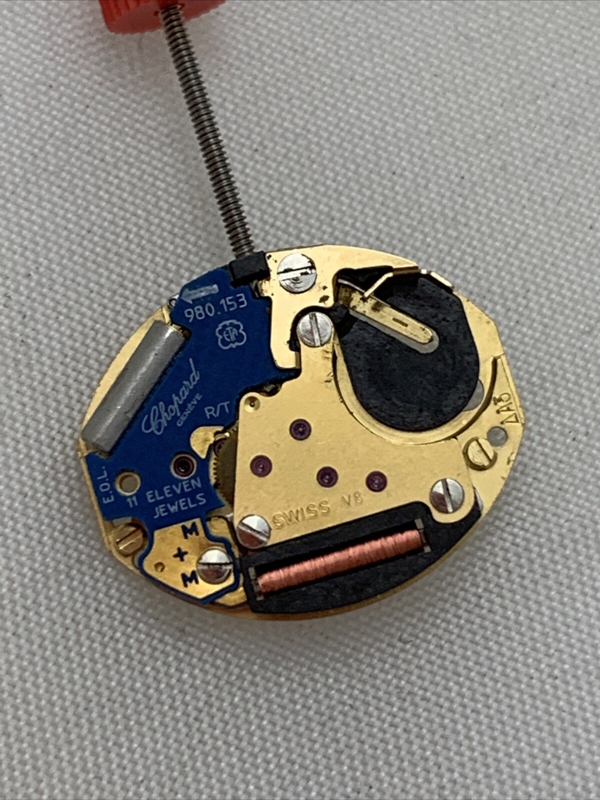 Chopard ETA 980.153 Quartz Watch Movement 11 Jewels Authentic Swiss Made