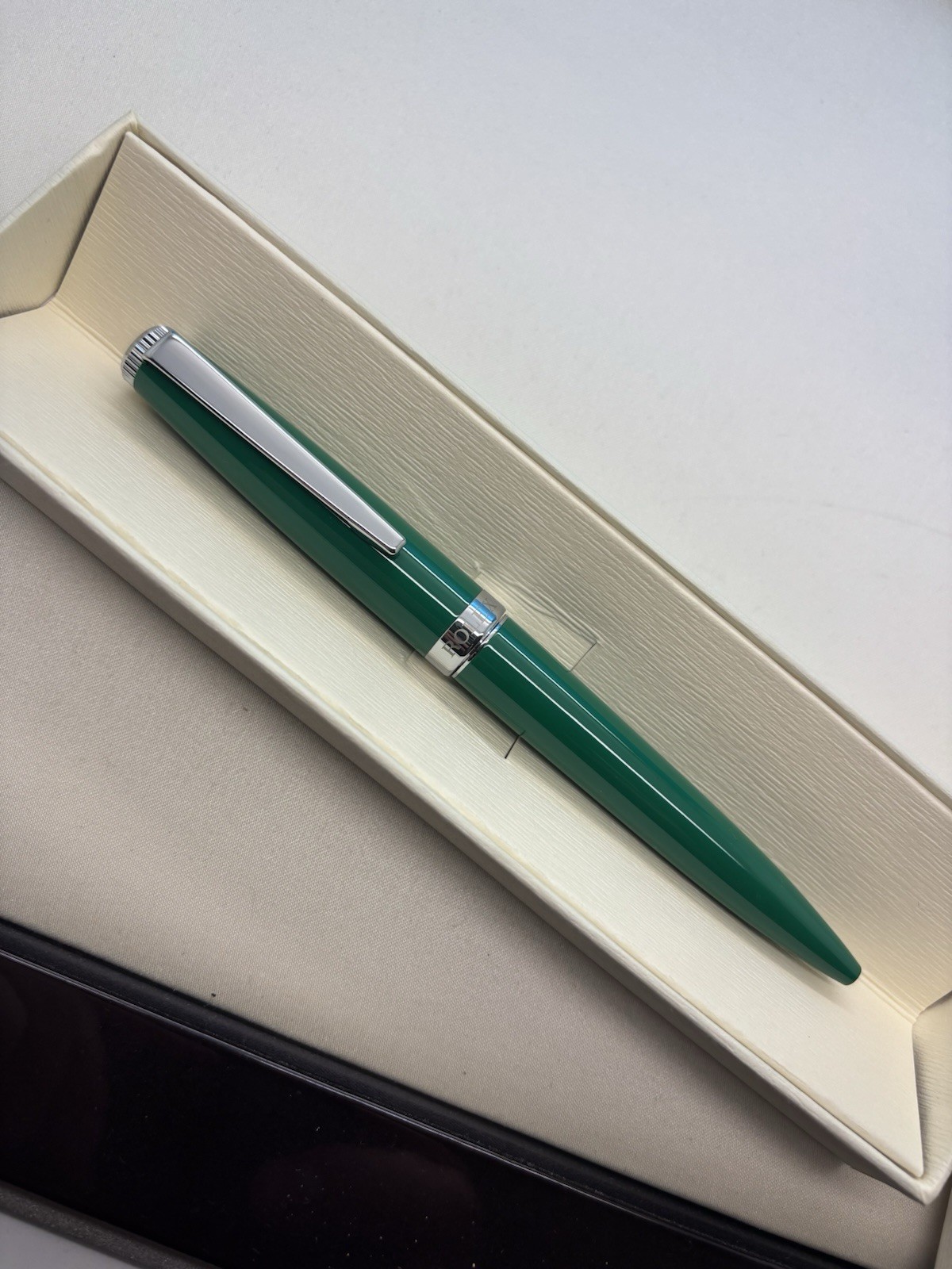 Rolex Classic Green Ballpoint Pen In Presentation Gift Genuine
