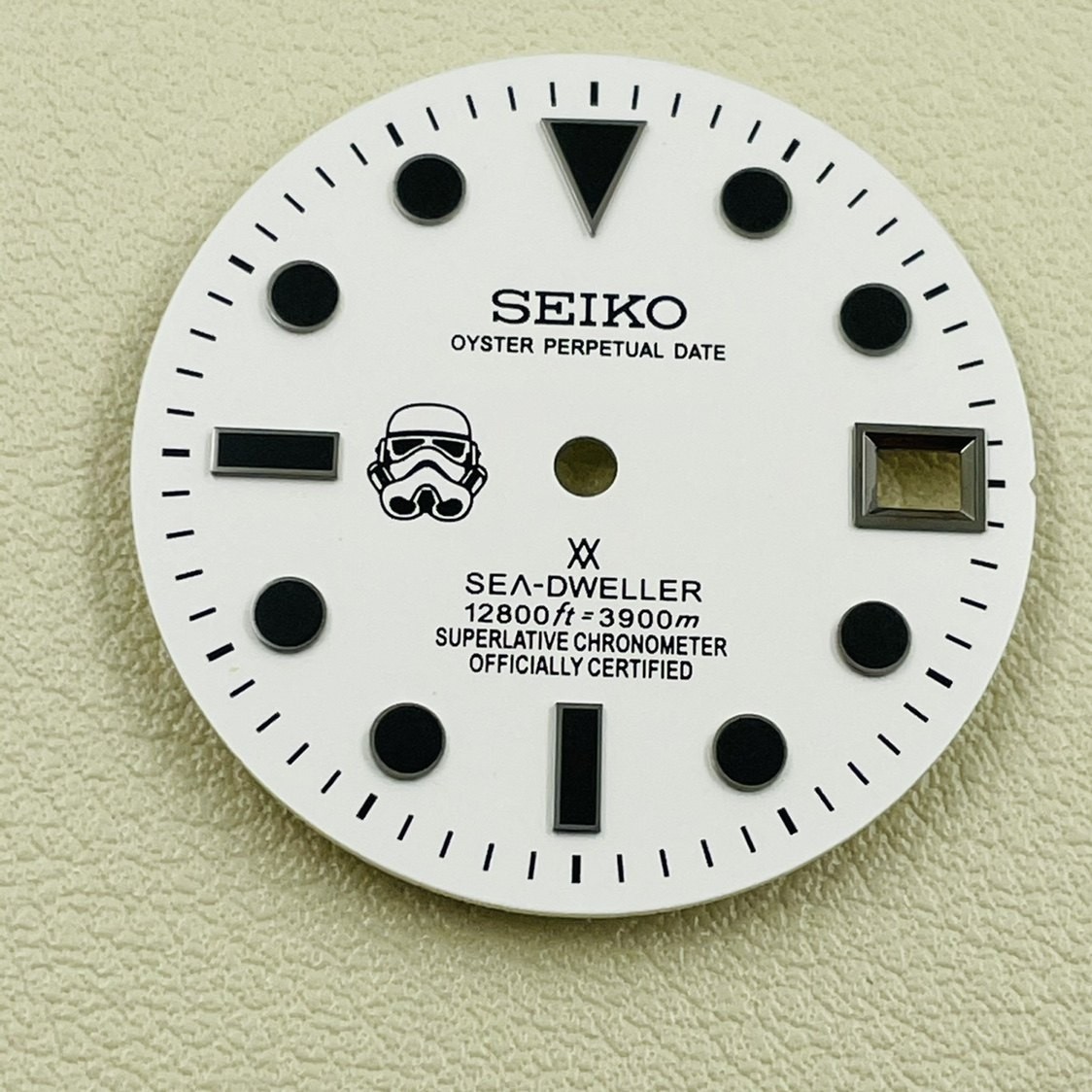 28.5mm Watch Dial Green Luminous For Seiko NH36 NH36 Movement Black Knight Dials