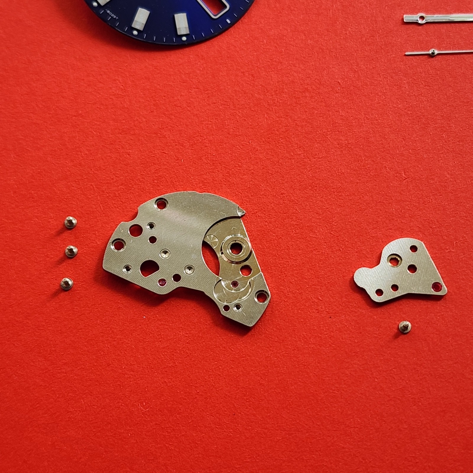 Seiko 6109 Automatic Parts Balance Rotor Crown Hands Blue Dial Watch 6109-8029