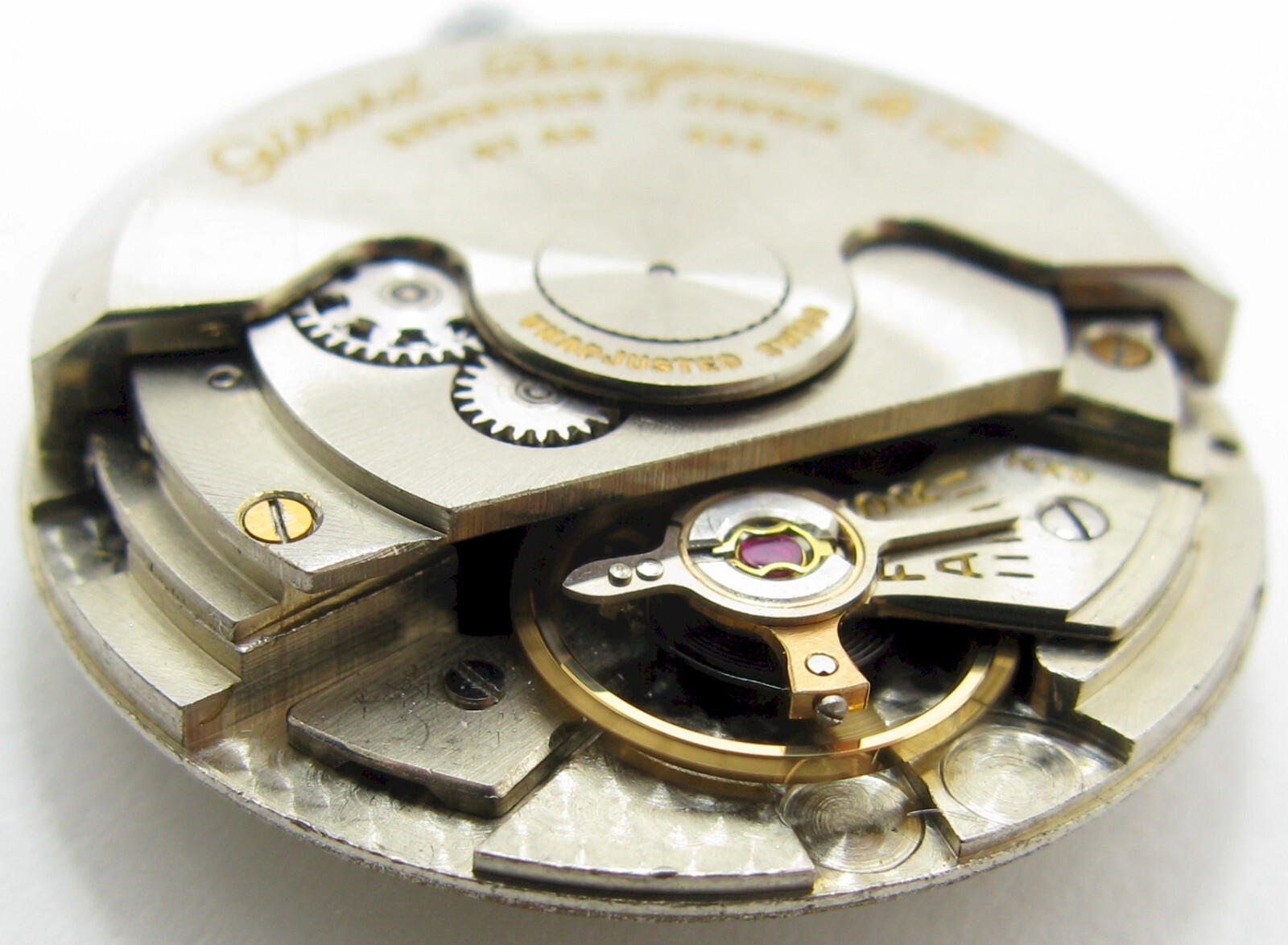 Girard Perregaux 47 AE 223 .. 17 jewels Gyromatic watch movement & dial for part