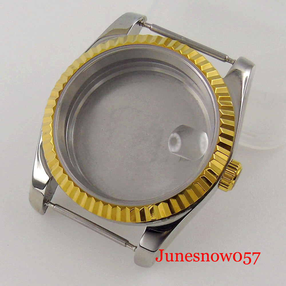Fluted Bezel 36MM/39MM Watch Case Fit NH35A NH36 ETA2836 2824 Movement Bracelet