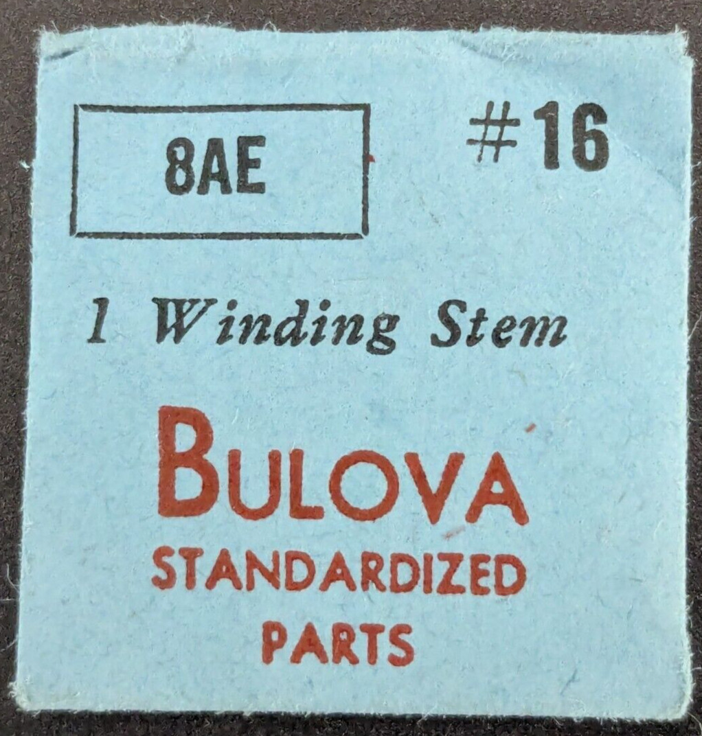 NOS NEW Genuine Bulova Cal. 8AE 8AC # 16 Winding Stem – Vintage Watch Part