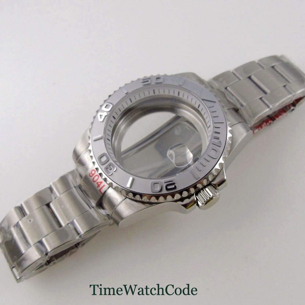 Sapphire Crystal Watch Case 40mm Chapter Ring Fit NH35A NH36A ETA2824 PT5000