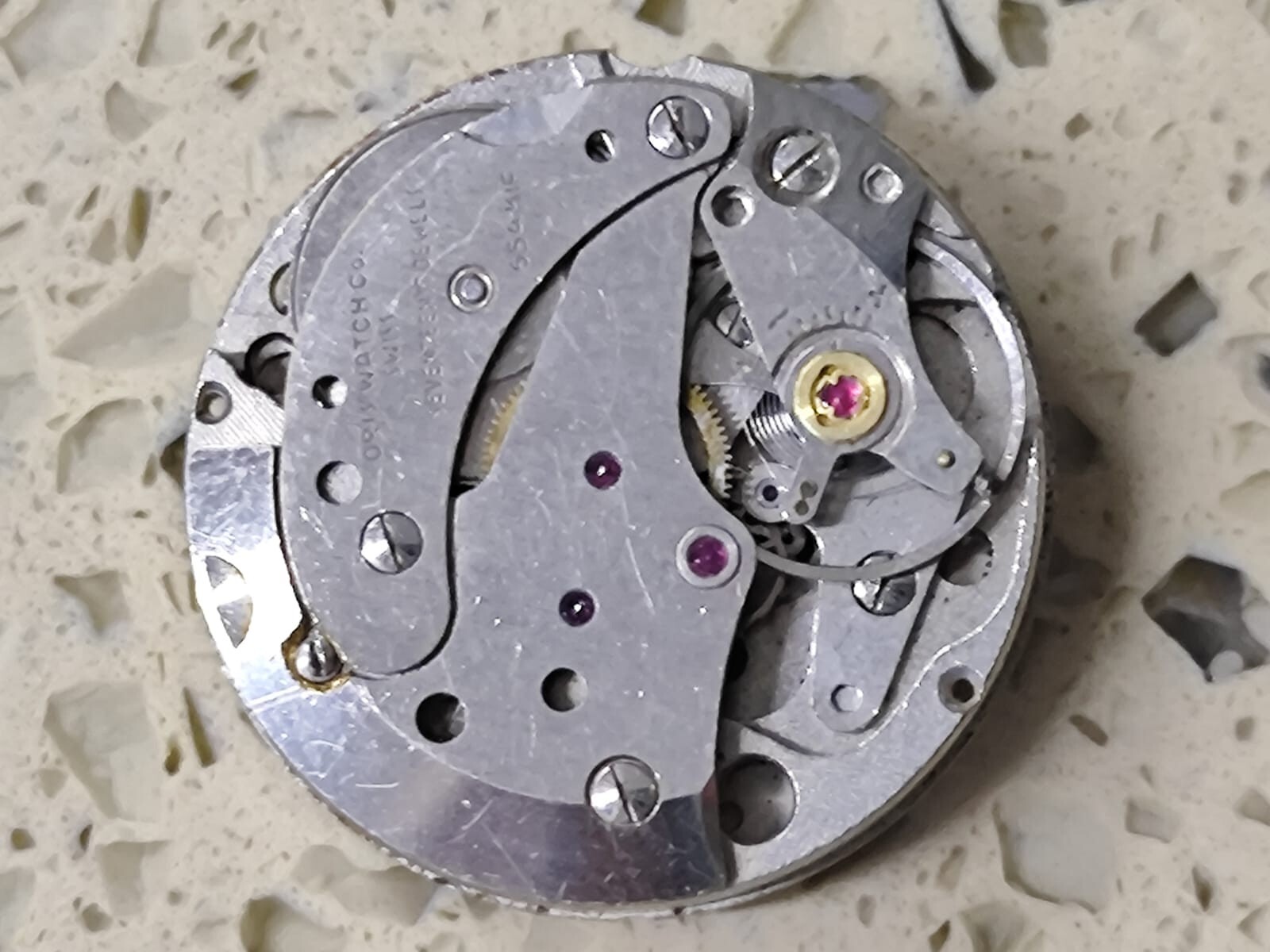 ORIS Cal 654 KIF Hand winding Not Work Good balance -FOR PARTS