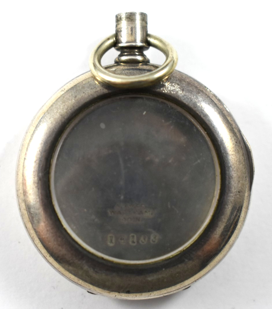 Vintage AWWCo Waltham 6s Coin Silver OF Pocket Watch Case lot.k2