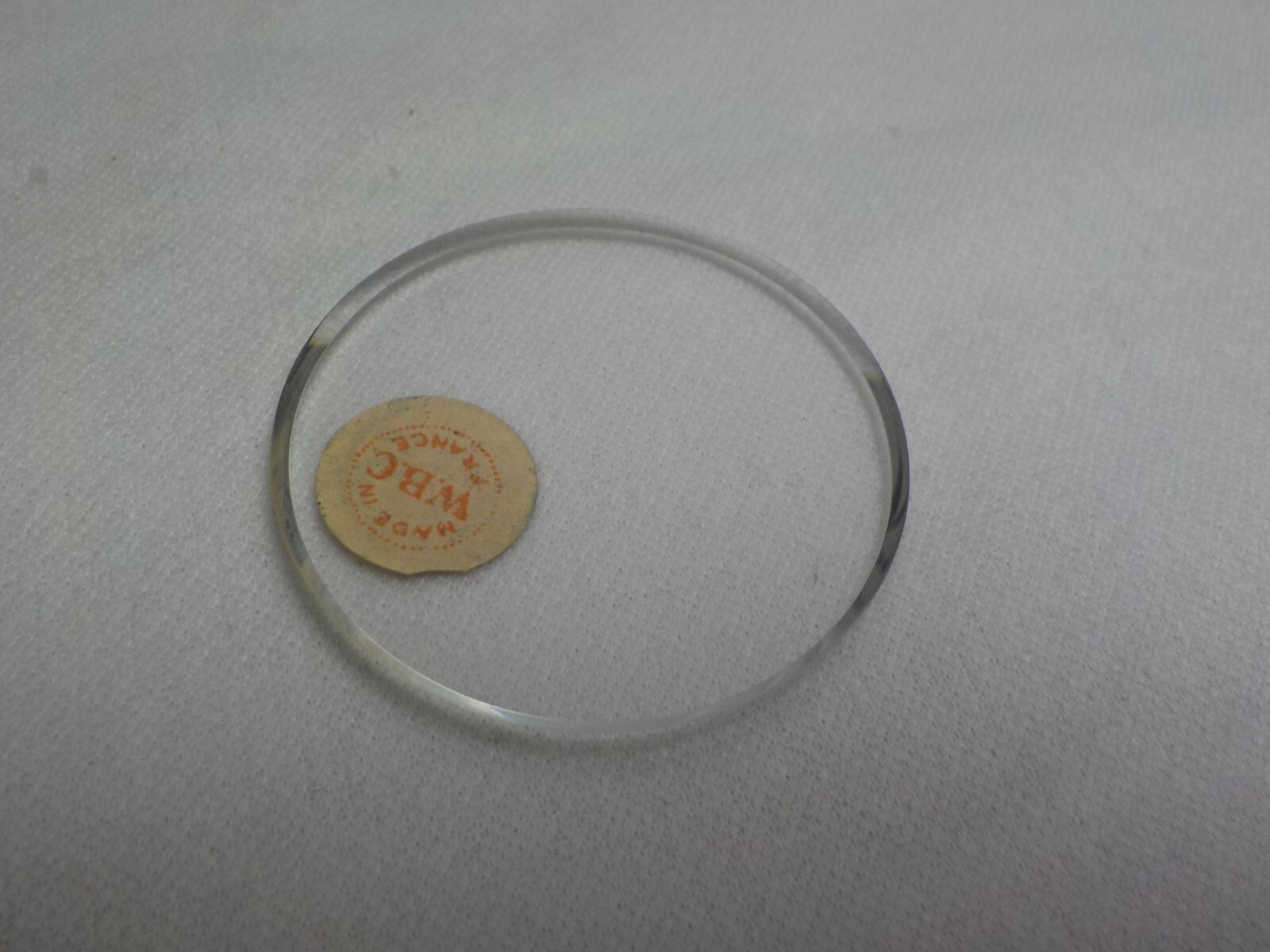 THICK GLASS POCKET WATCH CRYSTAL OPEN FACE 20 9/16 WATCHMAKER REPLACEMENT J20