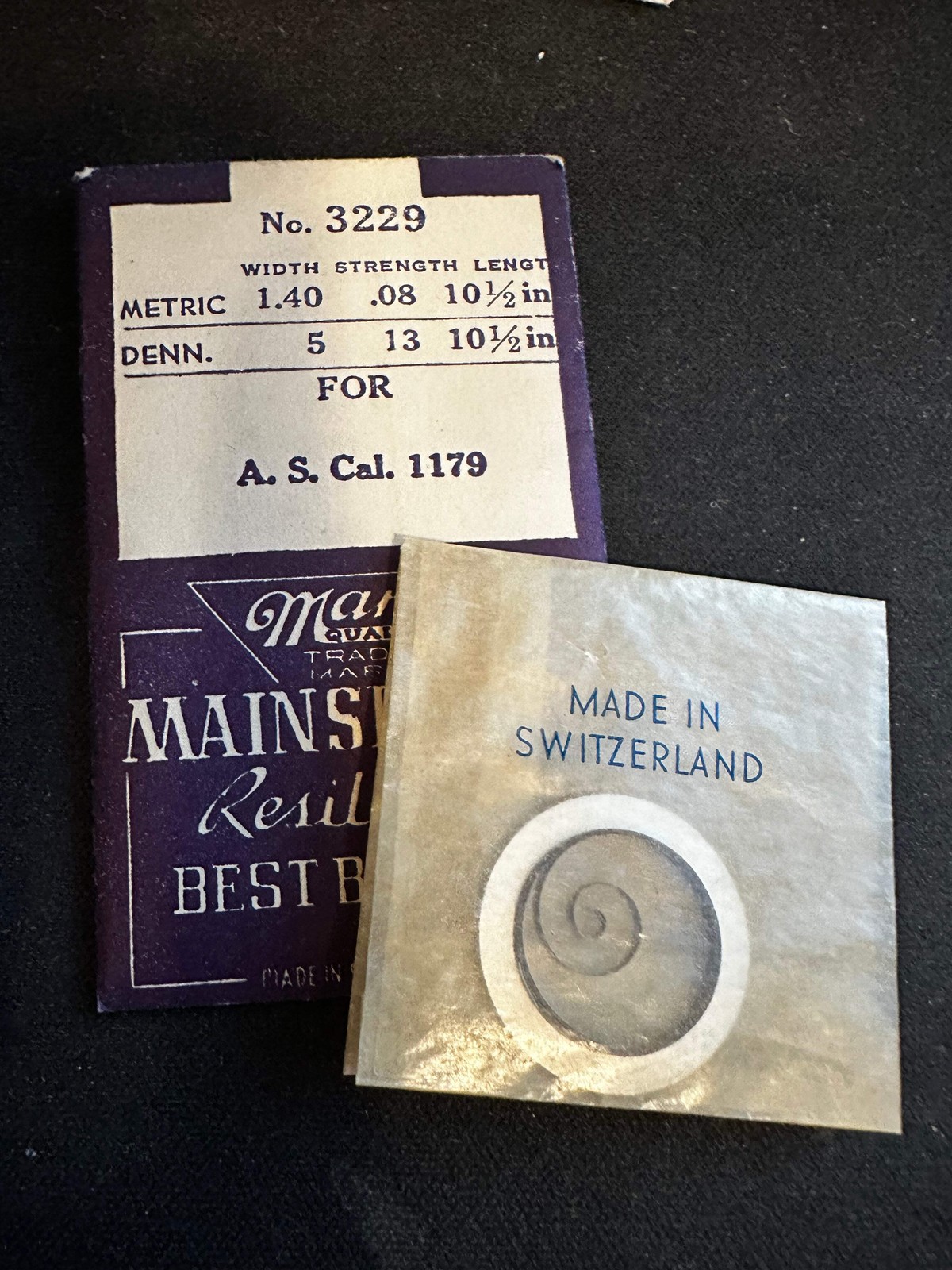 Marco Mainspring #3229 for Font 189, Benrus V, A. Michel 115, Wittnauer 8PW – St