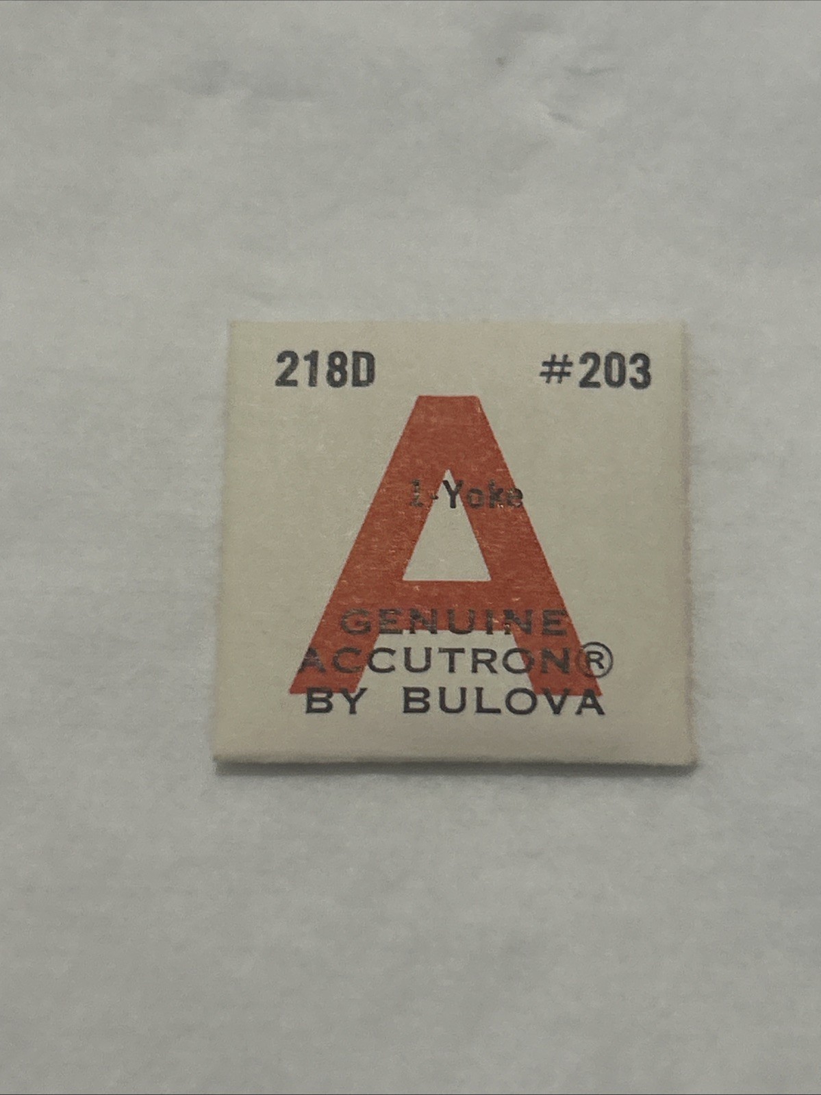 NOS Bulova Accutron 218, 218D, 2180, 2181 Yoke Watch Part #203