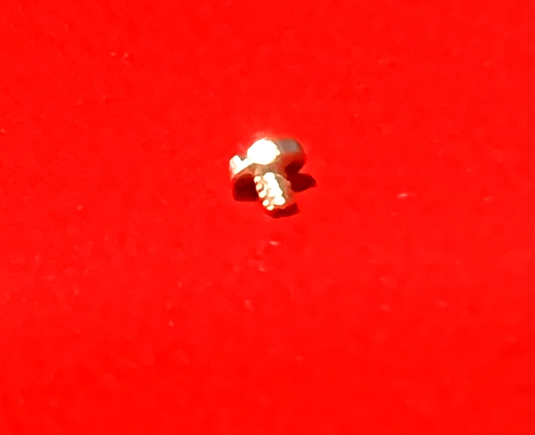 Cartier Panther Watch Screw 18k White Gold 1.35 mm Long Ref. 6917 GENUINE SWISS