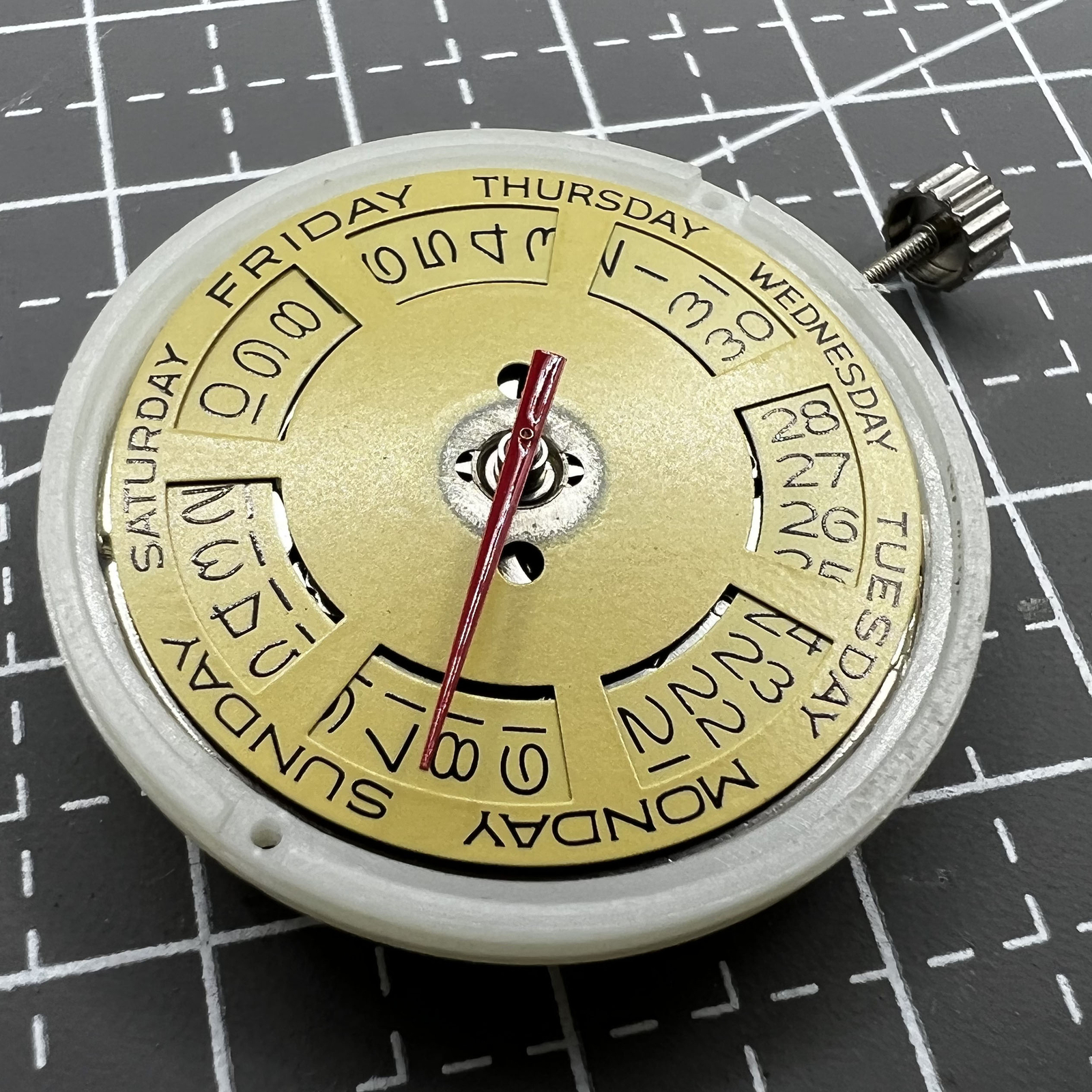 Tianjin Seagull T16 Day Date Automatic Mechanical Movement Golden Dial