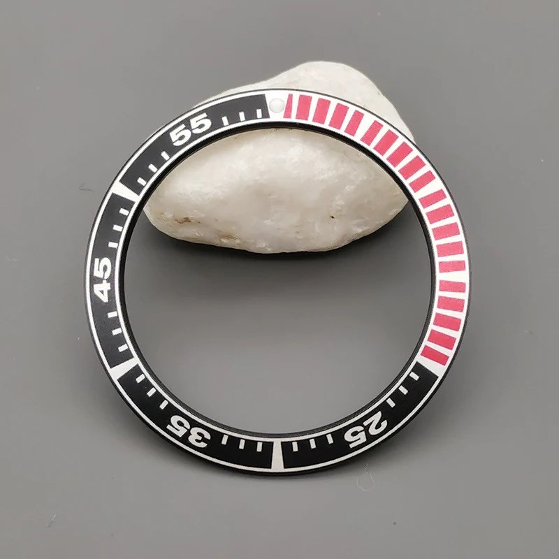 Flat Aluminium Watch Bezel Insert Ring For King Samurai Watch Case 40mmx31.5mm