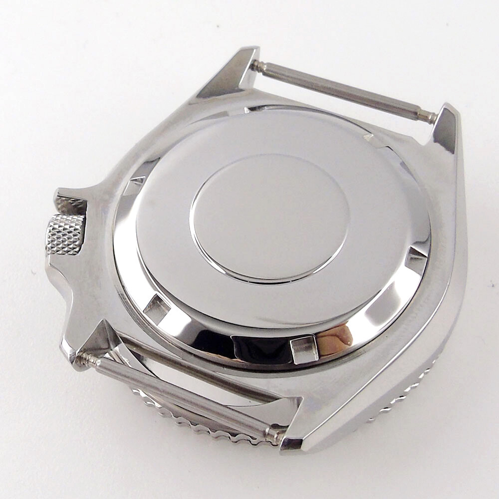 42mm Sapphire Glass Crown at 3.8 Fit NH34 NH35A NH36A Watch Case Ceramic Insert