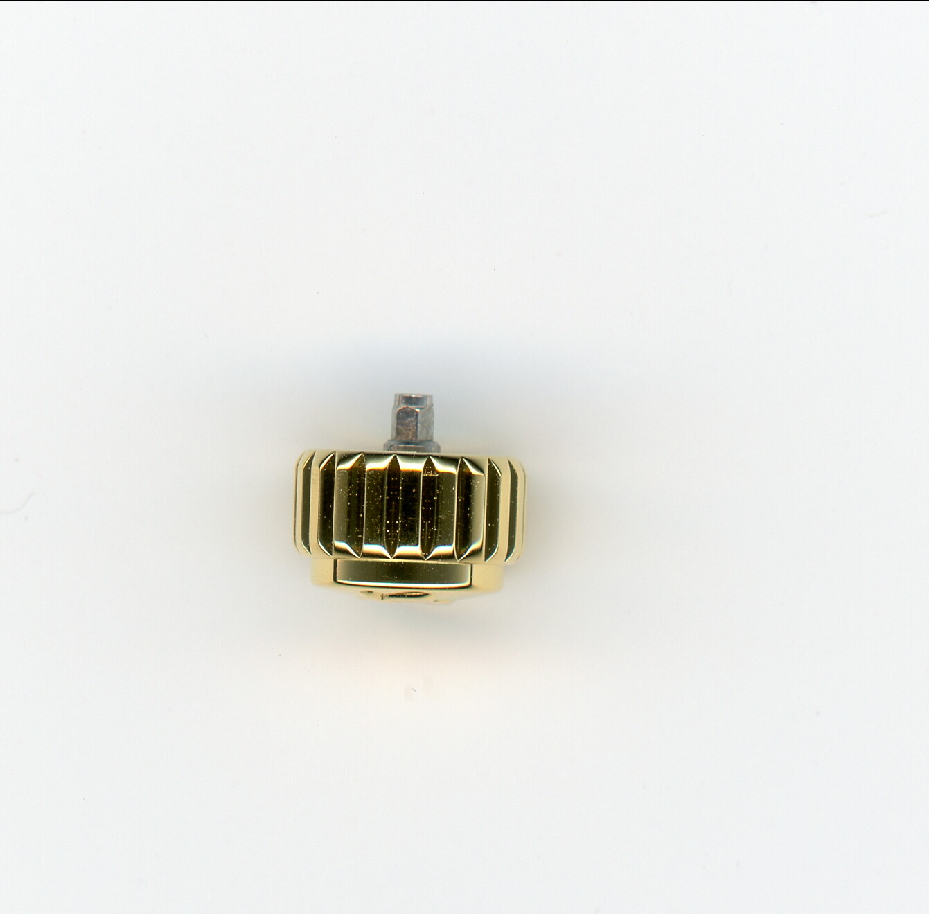 7.2 mm yellow gold in color Breitling Factory Crown Screw Down