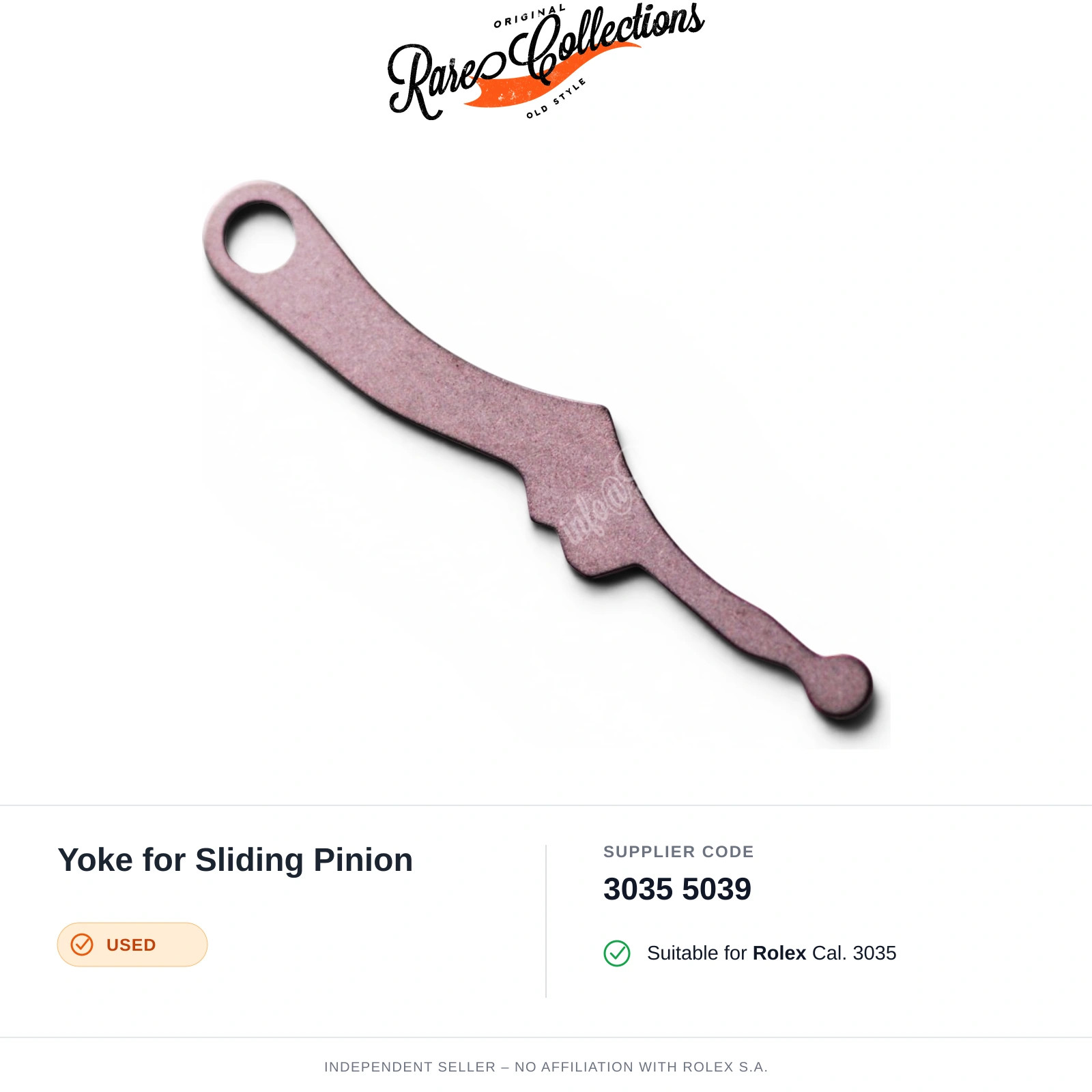 Yoke for Sliding Pinion for Rolex (cod. 3035 5039) — Used Good Condition