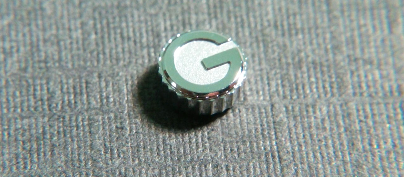 Gucci crown 4.8-4.9mm approx. tap10(0.90) Stainless Steel – new for watch repair