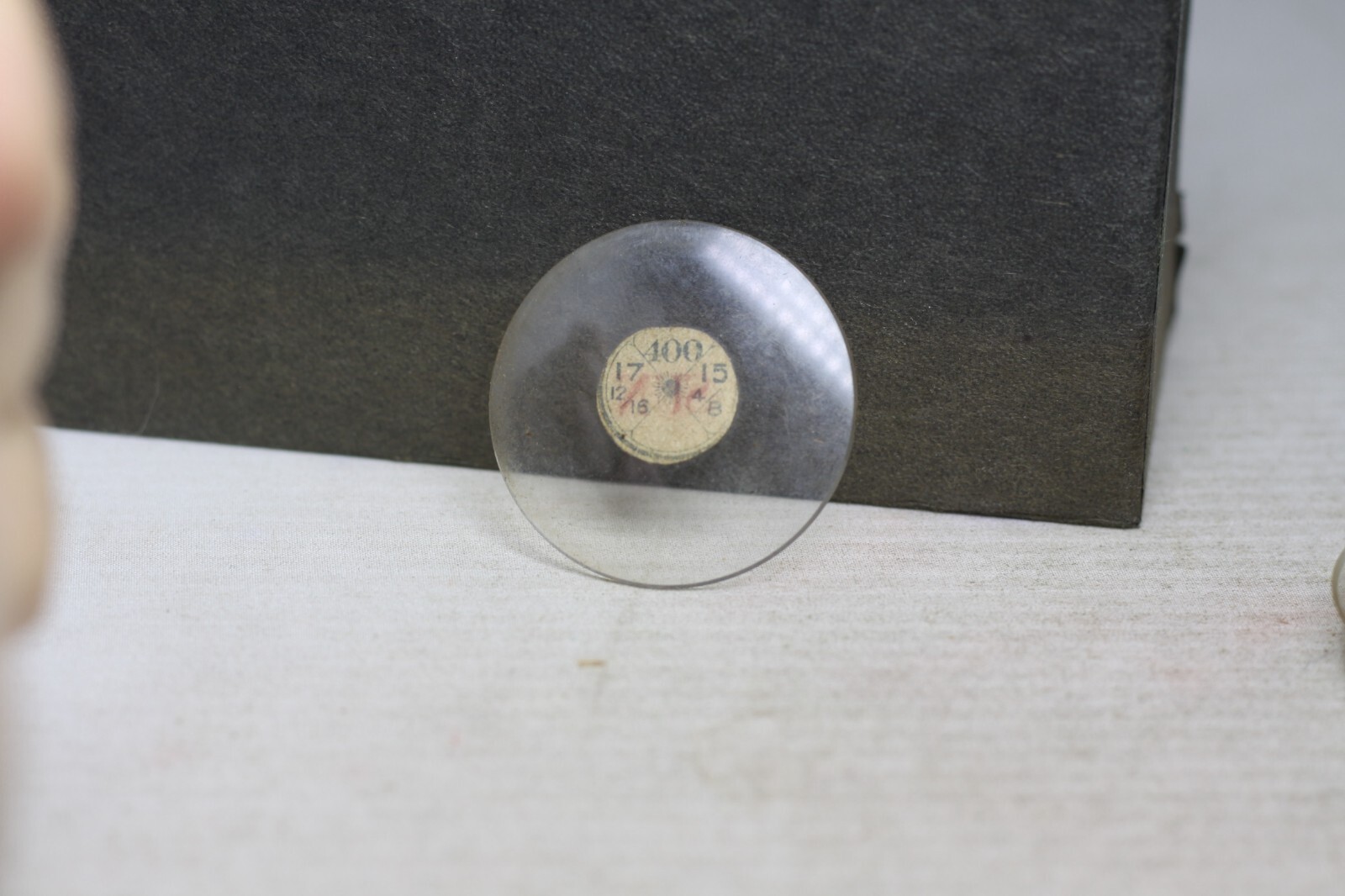 NEW OLD STOCK POCKET WATCH GLASS CRYSTAL 17 13/16 15 5/8 12B