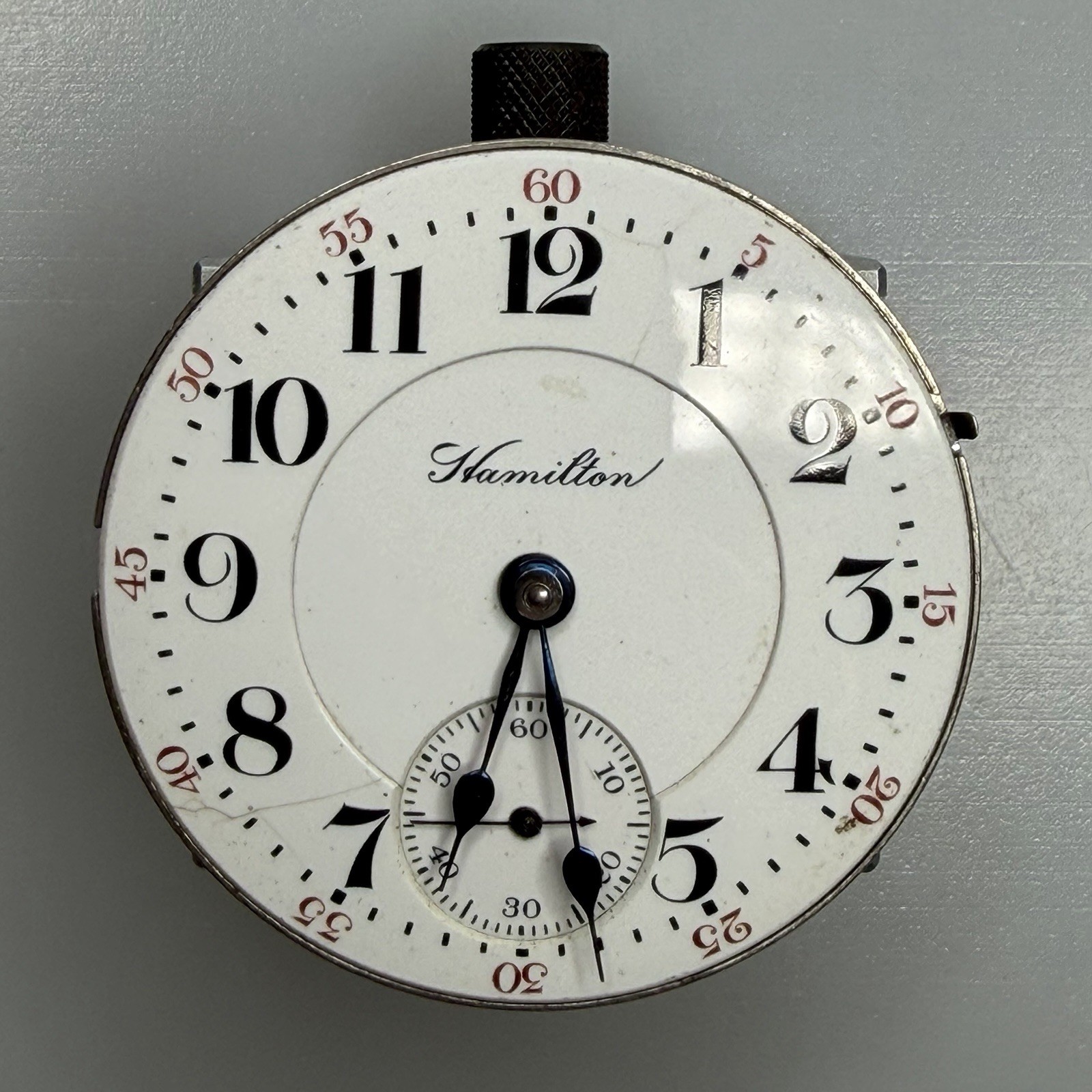 Vintage Hamilton Grade 940 18s 21J OF RR Pocket Watch Movement