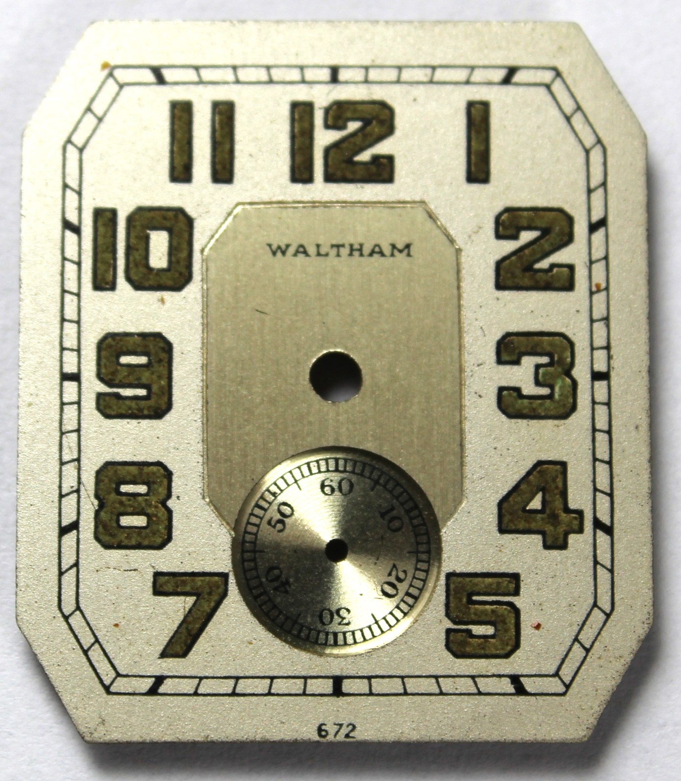 Waltham Military-Style Trench Watch DIAL ONLY – NOS – Vintage