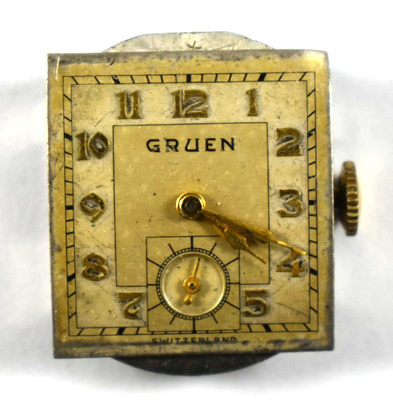 Vintage Gruen Manual Wind 15J Wrist Watch Movement lot.a5