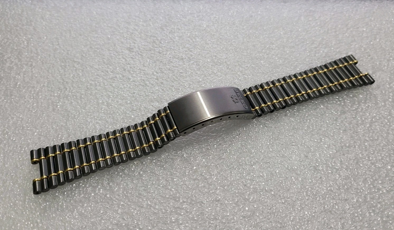 Seiko SQ B1354.D Two Tone BASE METAL Bracelet Genuine Seiko Parts 3.5mm/15mm