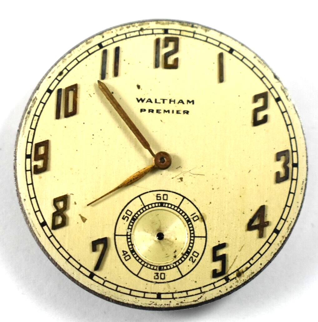 Vintage Waltham Grade 1617 Premier 12s 21J OF Pocket Watch Movement lot.wf