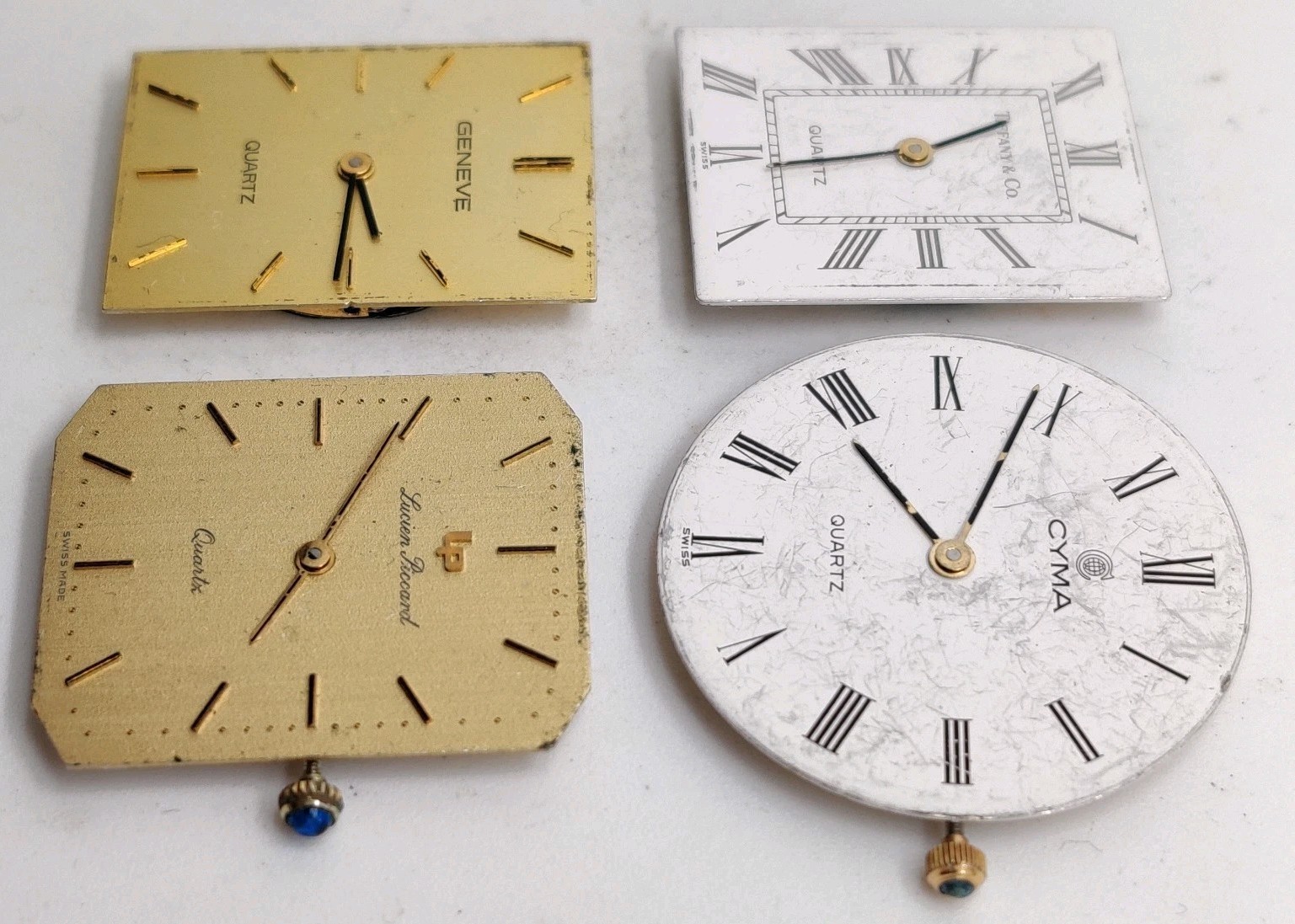 Lot Of 4 ETA 256.041 Swiss quartz movements For Repair