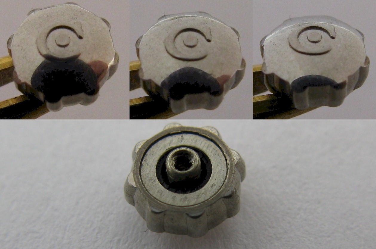 NEW Cyma Genuine crown in stainless steel, 8 prongs diameter 4.7 mm, tap 10