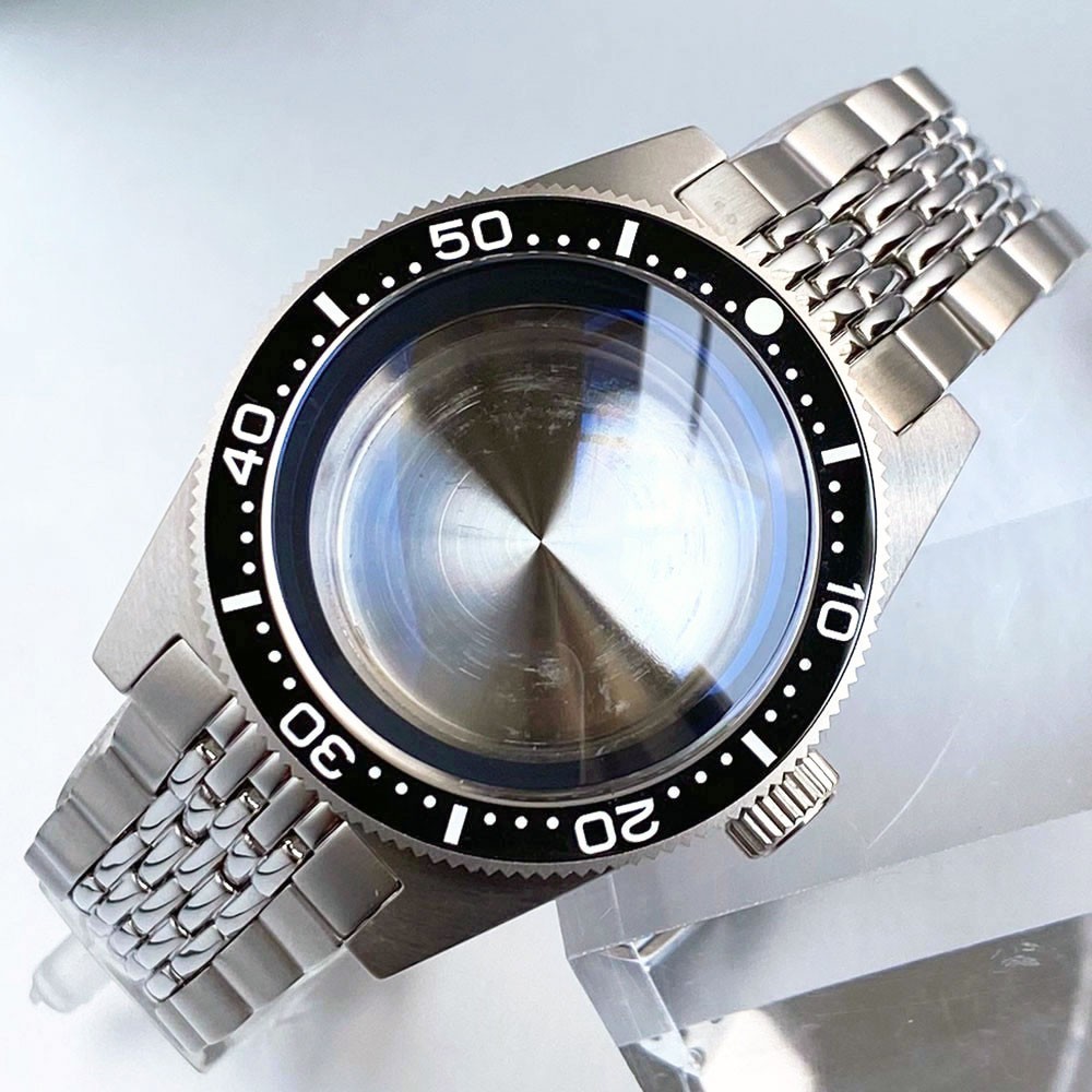 40mm Bow Sapphire Glass Watch Case Fit Seiko 62Mas NH34 NH35 NH36 7S26 ETA 2824