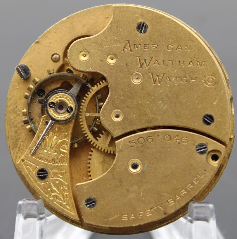1891 WALTHAM POCKET WATCH MOVEMENT 5061046 GRADE: J 6s 7j (GJ2)
