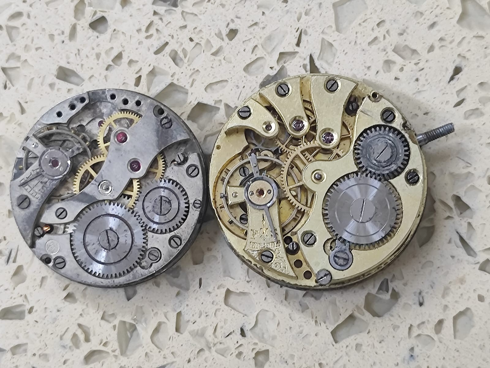 Vintage Small Pocket watch Part 2 Movement Not work for parts West End & other
